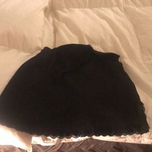 H&M black mini skirt​